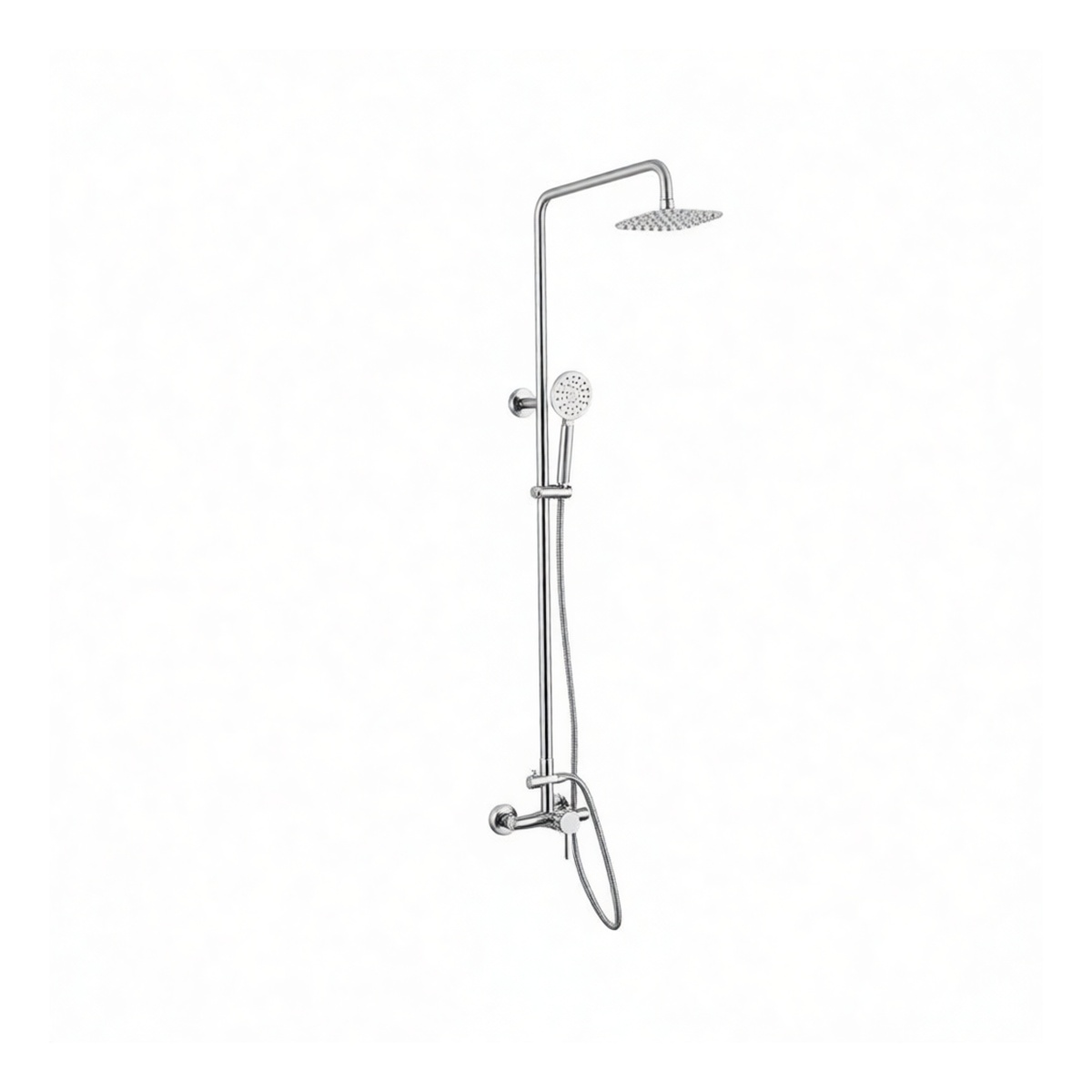 304 Stainless Steel Surface Mount Shower System Kit, 7.87x4.72x50.79in, Pkg Qty 5
