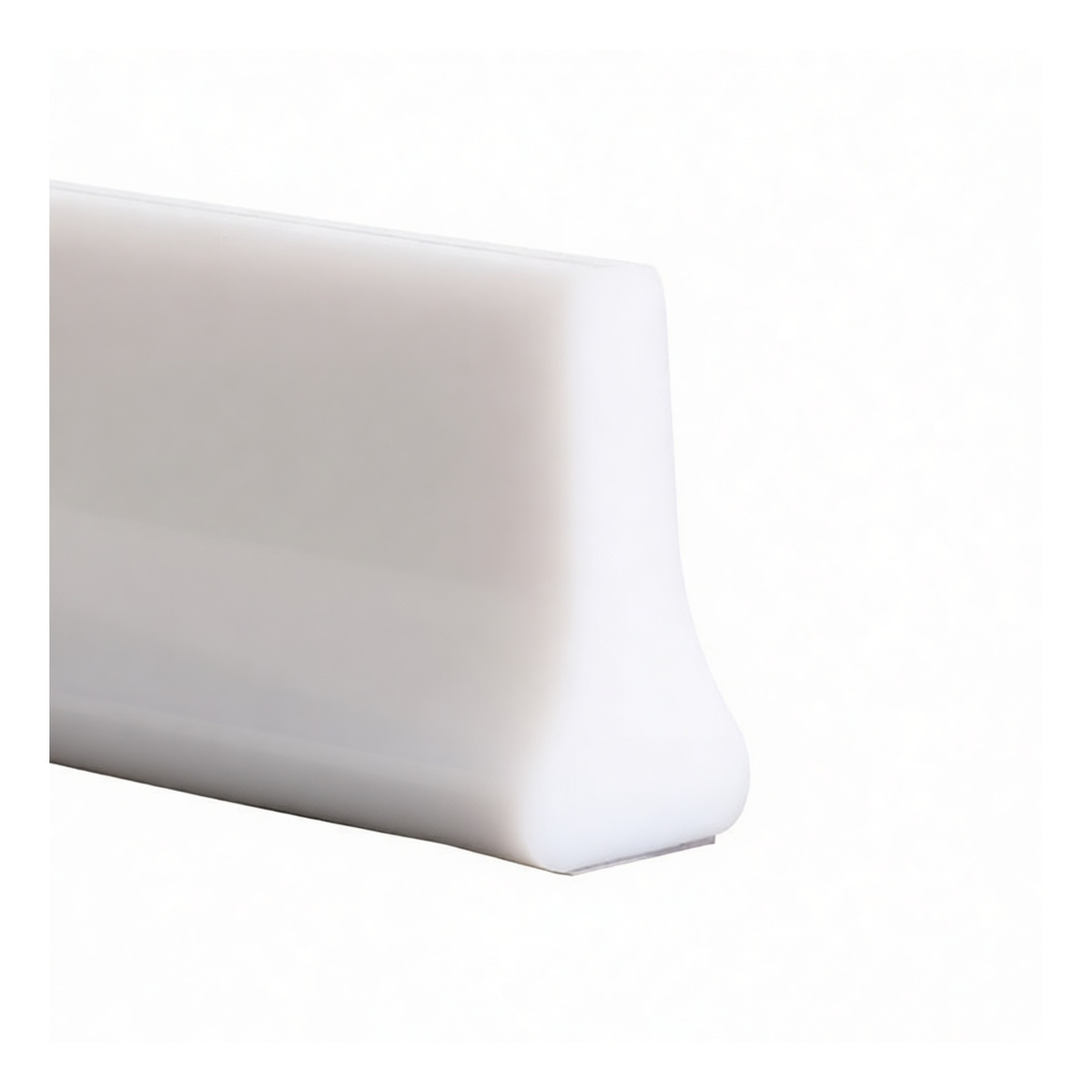 White Rubber Waterstop Edging, 39.37 x 0.63 x 1.18 in, Pkg Qty 12