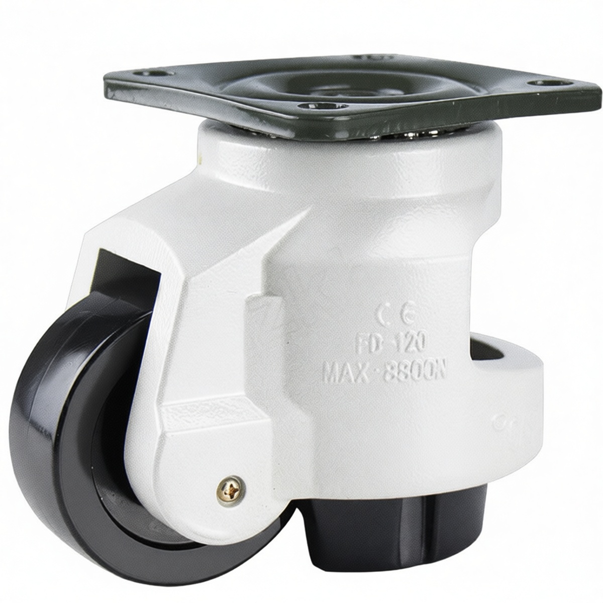 3.5in Nylon Flat Handrail Bracket 4in Rail 4.7in Proj 440lbs Pkg Qty 2