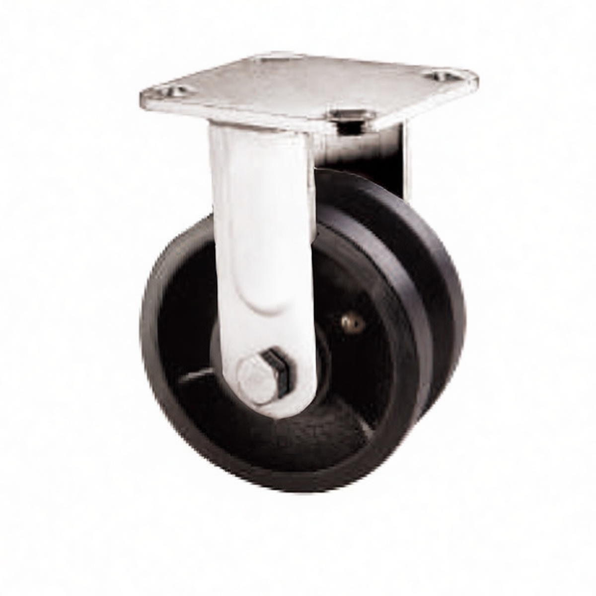 6" Cast Iron V-Groove Track Wheel, 1102 lbs Load, 4x4.5 in, Pkg Qty 2