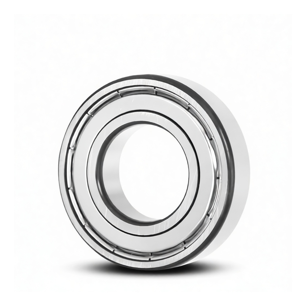 Steel Deep Groove Ball Bearing 0.39in Bore 1.02in OD, Pkg Qty 50
