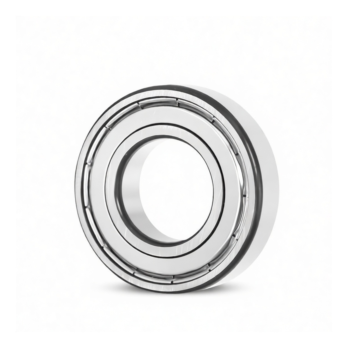 Steel Deep Groove Ball Bearing 0.984in Bore 2.047in OD, Pkg Qty 50