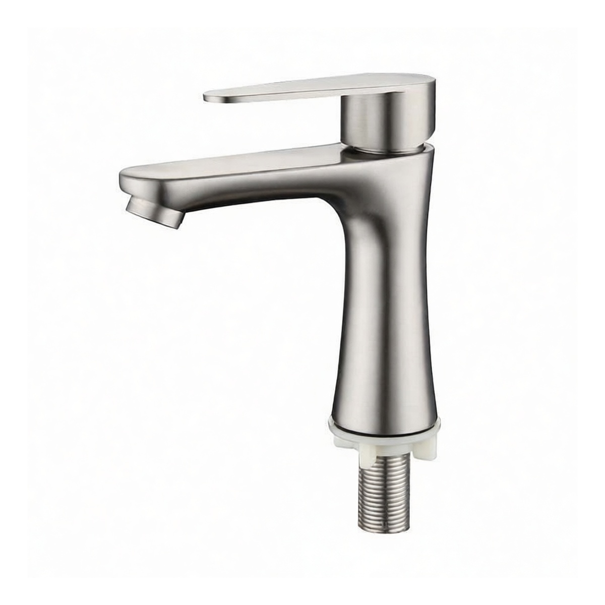 304 Stainless Steel Single Hole Bathroom Sink Faucet, 3.94x3.54 in, Pkg Qty 2
