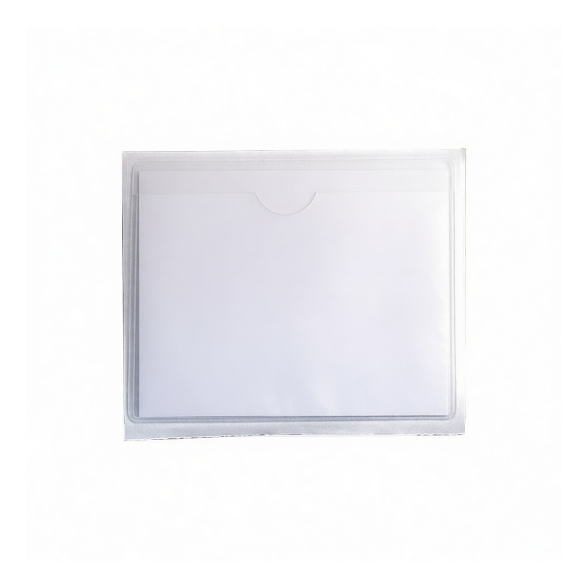 Plastic Label Protection Pouch 4.13x4.13 in 40 mil for Turnover Box, Pkg Qty 100