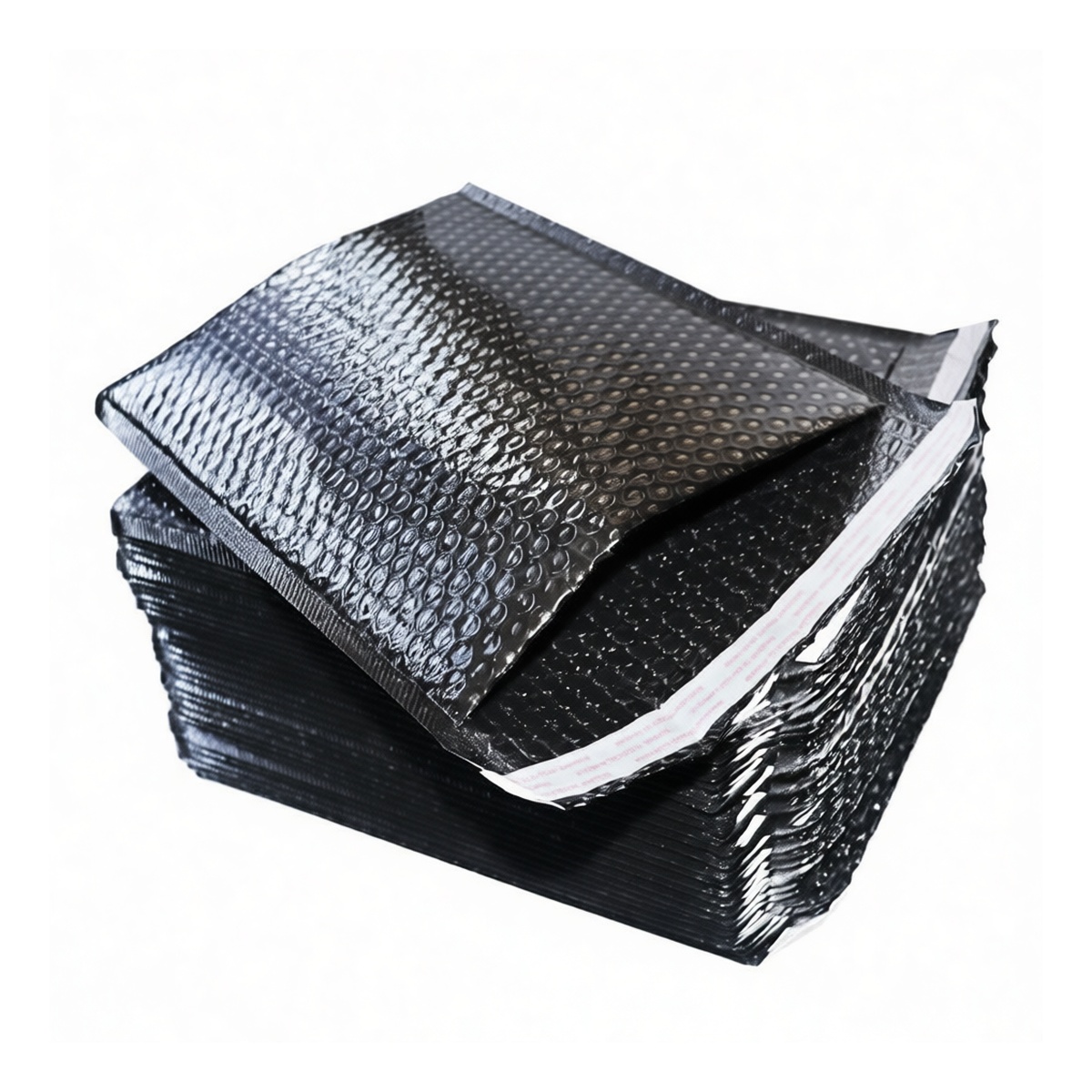 #4 Black Polyethylene Bubble Mailer 11.4x4 in Self-Seal, Pkg Qty 100