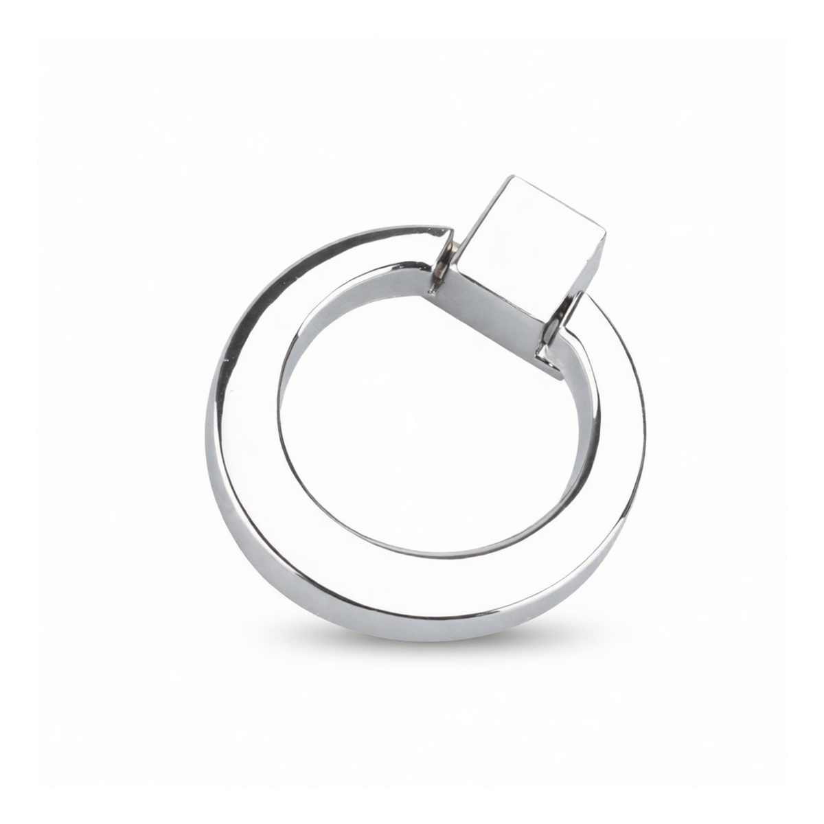 Chrome Metal Hand Knob, 0.87 in Diameter, 50 lbs Load, Pkg Qty 36