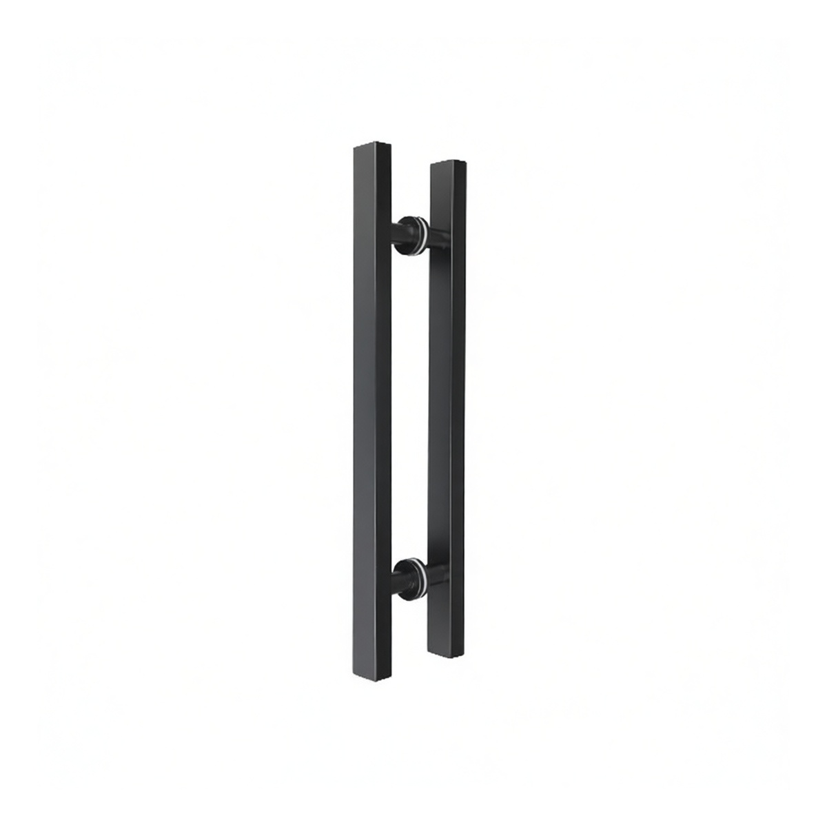 Stainless Steel Matte Black Pull Handle, 47.24 in, Glass Door Hardware, Pkg Qty 2