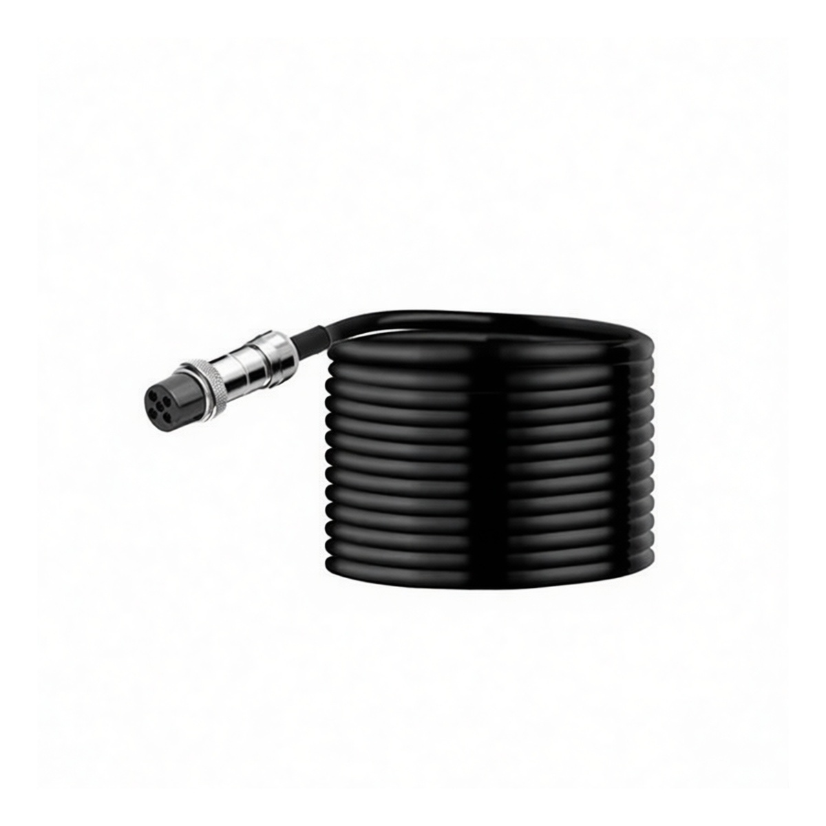 GX16 Waterproof Portable Cord, 5-Conductor 18 AWG PVC, 200V 5A, Pkg Qty 20