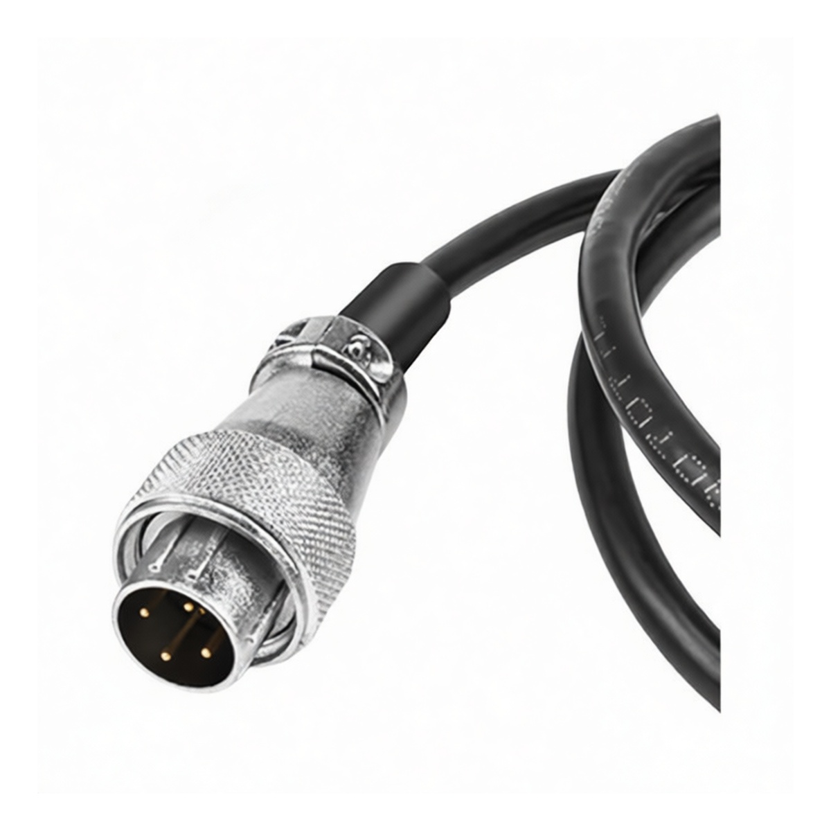 Metal 4-Conductor Power Cord 14 AWG 25A 500V for Aviation, Pkg Qty 6