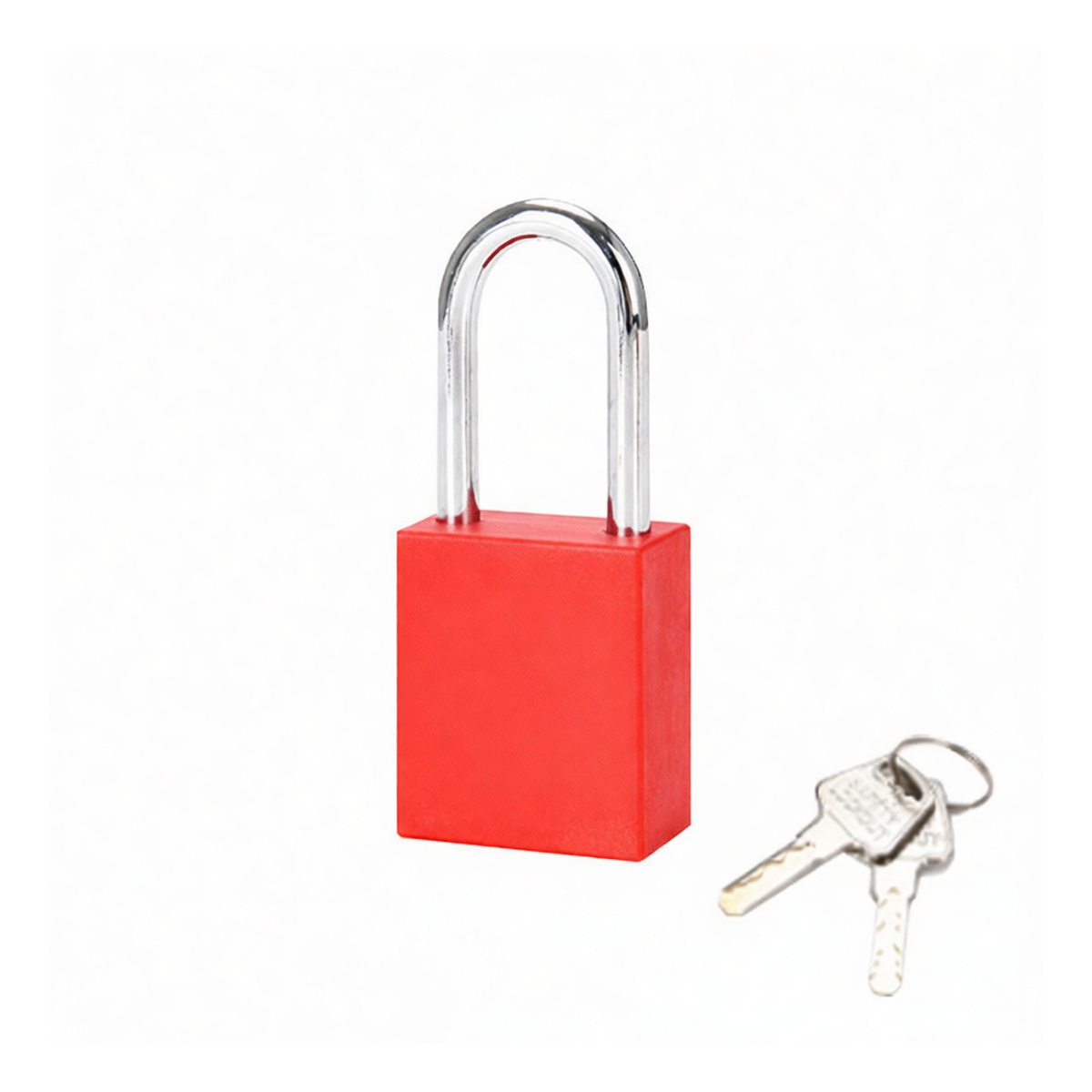 Steel Lockout Padlock, 1.5 in Shackle, KD Keyed, Pkg Qty 12