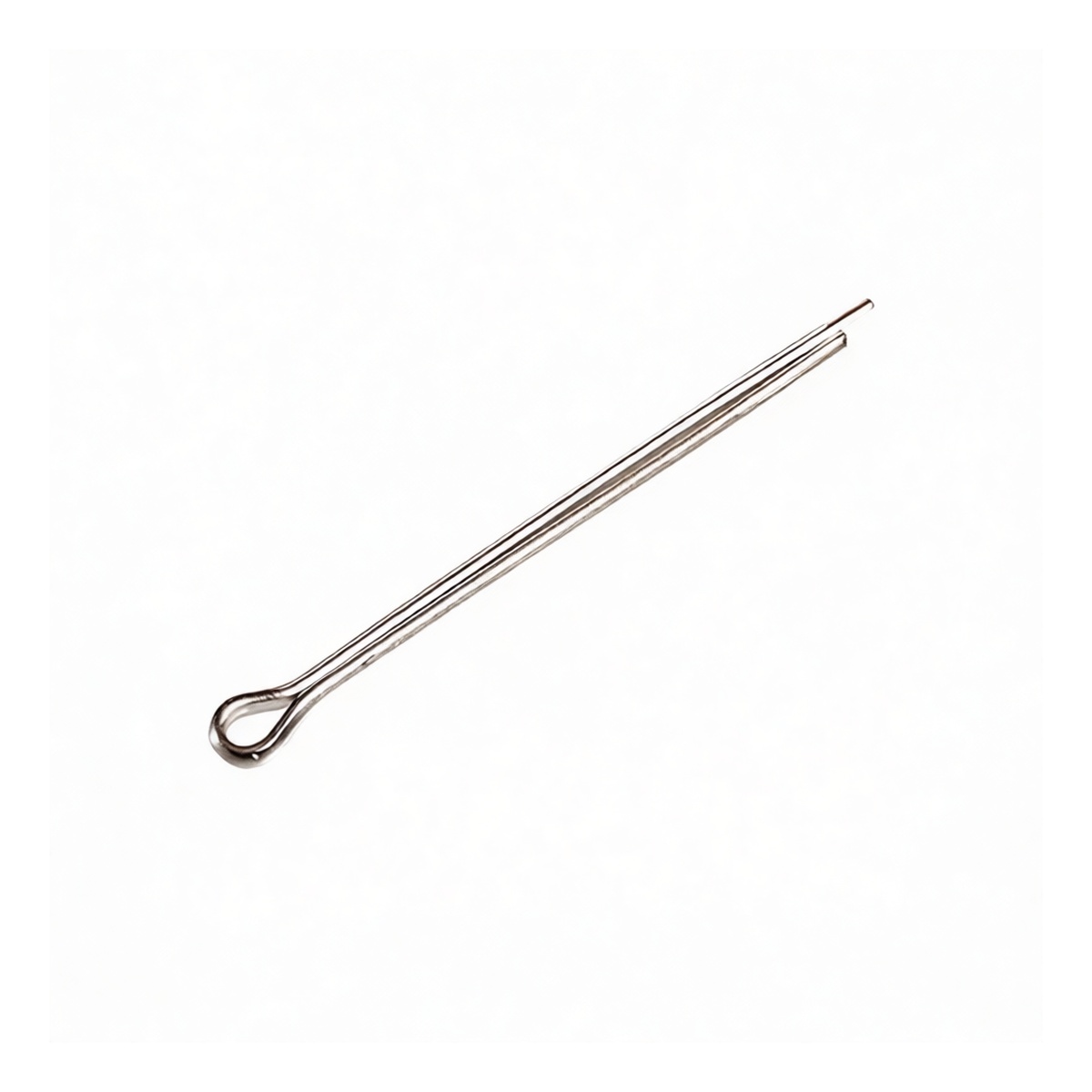 304 Stainless Steel Cotter Pin, 0.098" x 0.472", Plain Finish, Pkg Qty 100