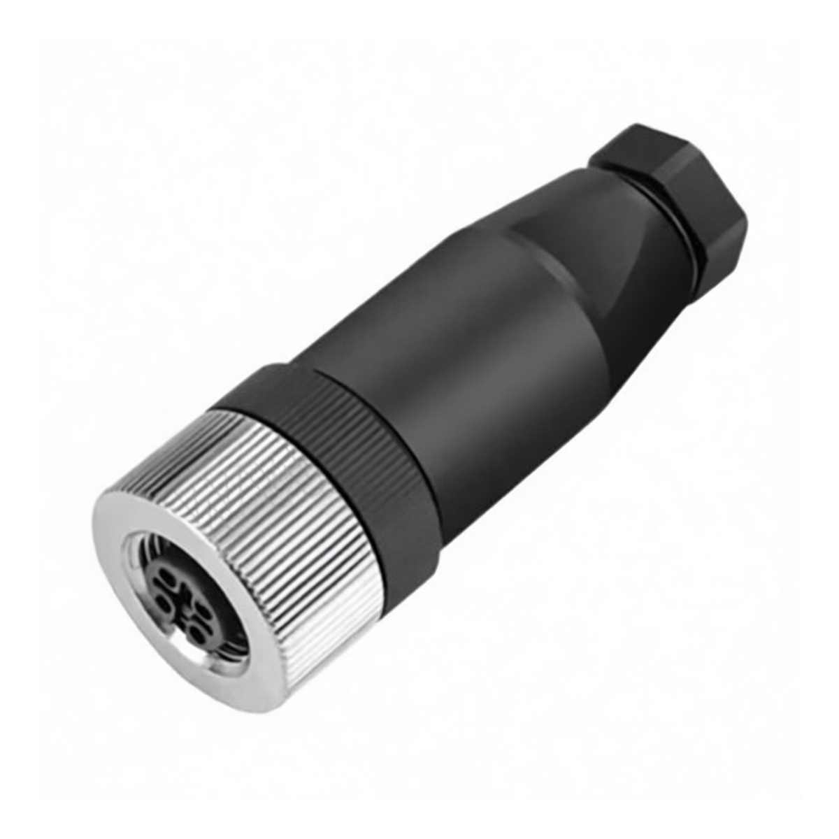 M12 Female 4-Pin Plastic Waterproof Connector 300V 4A, Pkg Qty 12