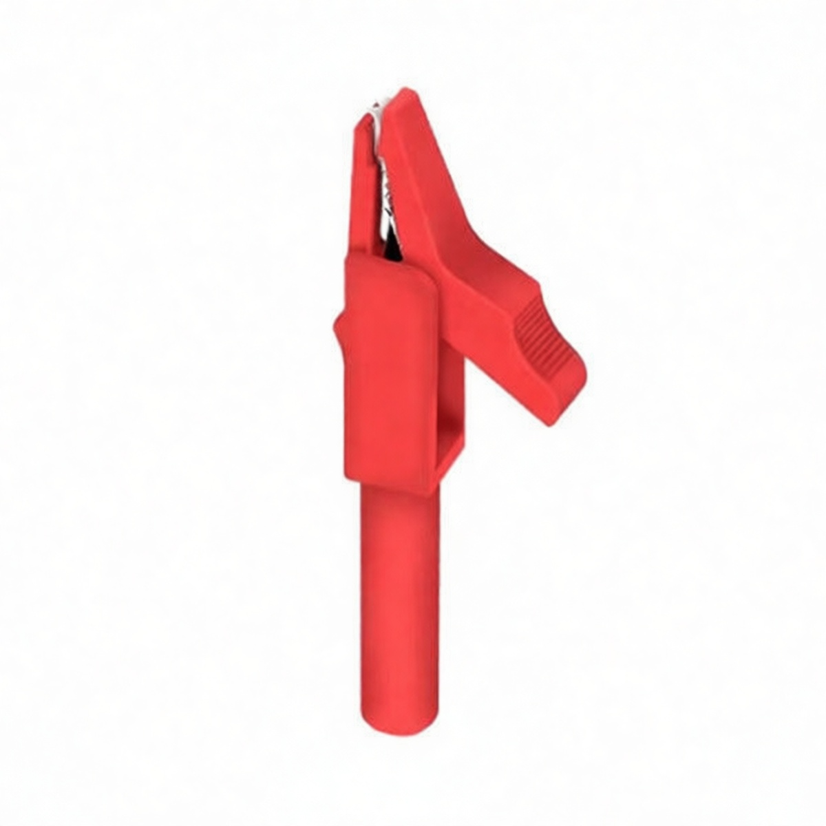 18 AWG Rubber Test Lead Cord 600V 15A Red Alligator Clip, Pkg Qty 50