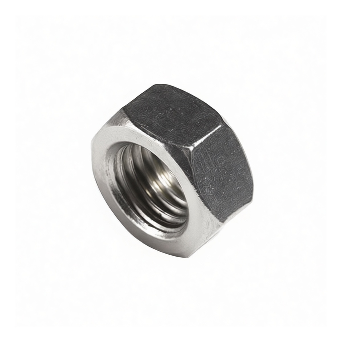 3/8"-24UNF Fine Thread Hex Nut, 304 Stainless Steel A2-70, Pkg Qty 1000
