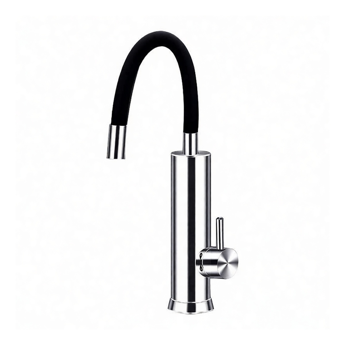 304 Stainless Steel Single Hole Bathroom Sink Faucet, 7.36x2.56in