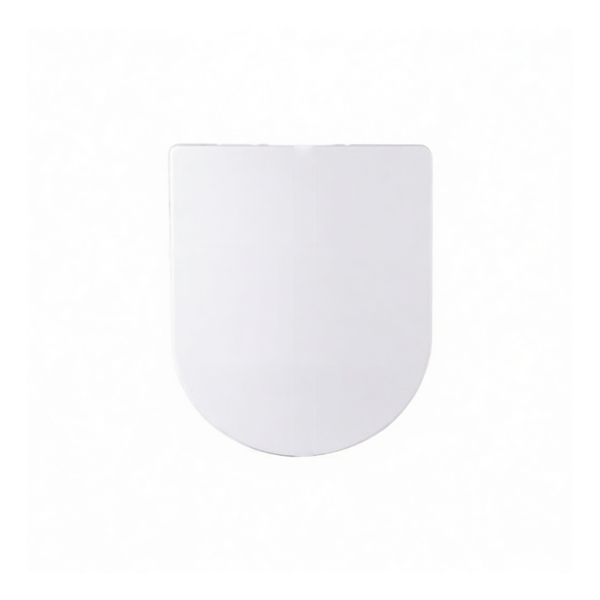 Universal Flat U-Shape Toilet Seat, 17.7x14.2 in PP, 440 lb Capacity, Pkg Qty 2