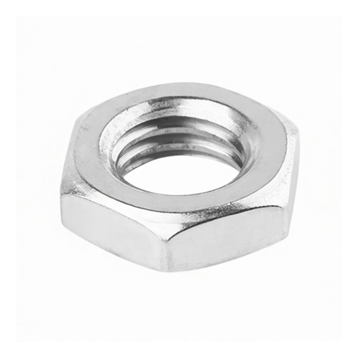 Stainless Steel 304 A2-70 Hex Nut, M27-2 Fine Thread, 1.063", Pkg Qty 20