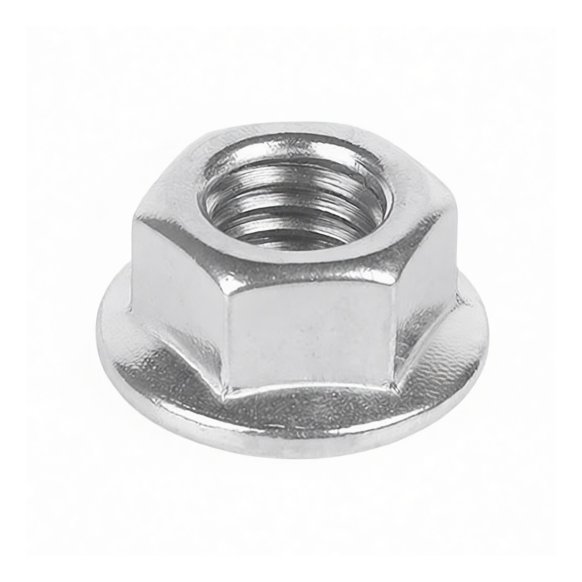 Stainless Steel 316 A4-80 Hex Flange Nut, M3 x 0.236", Plain, Pkg Qty 1000