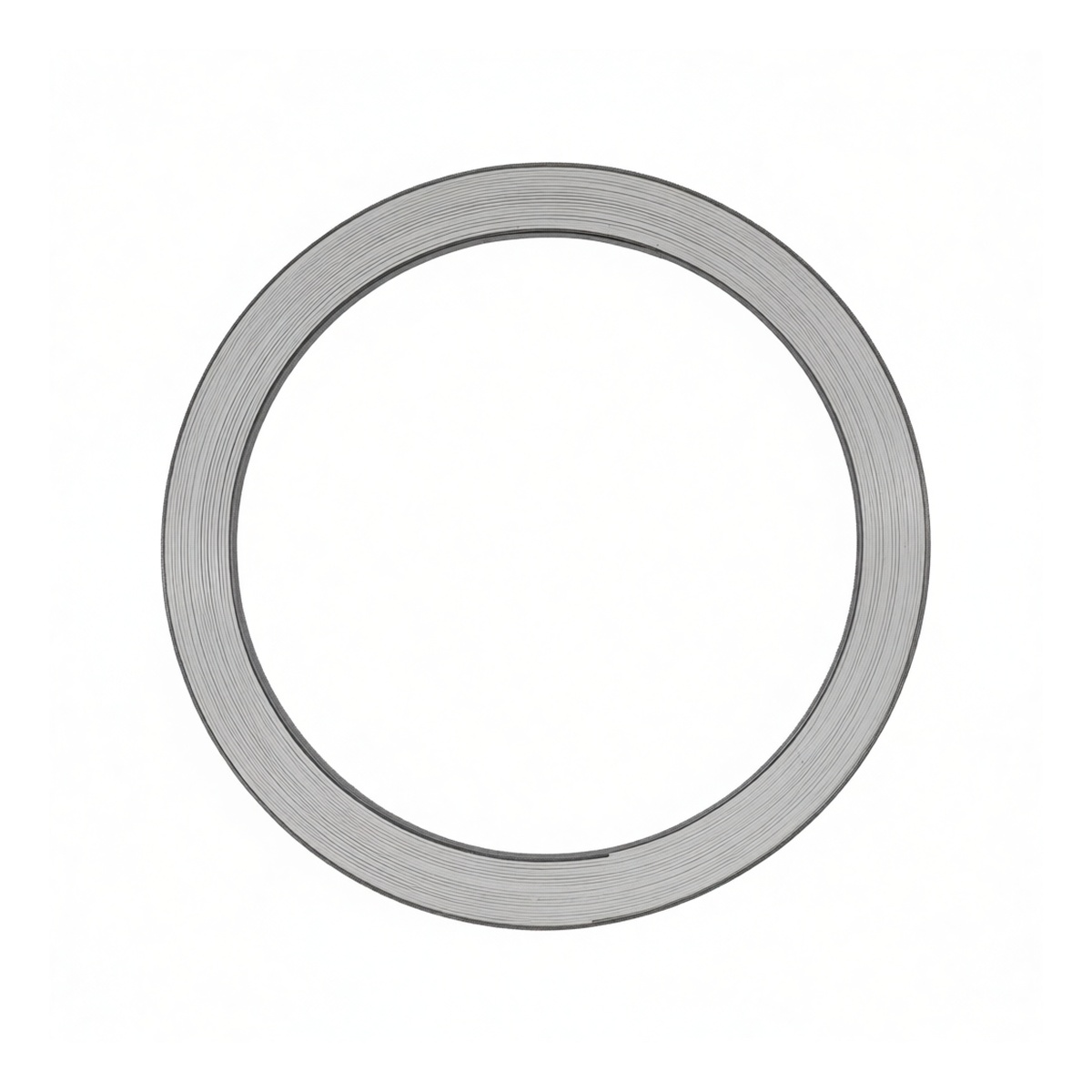 316 Stainless Steel Spiral Wound Gasket, 3.2" x 5.4" x 1/8", Fluoropolymer Fill, Pkg Qty 12