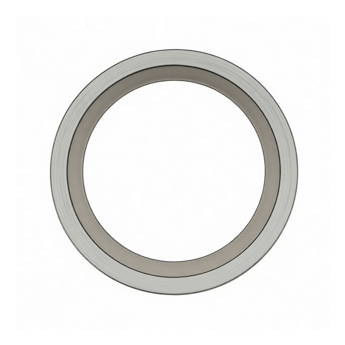 304 Stainless Steel PTFE Spiral Wound Gasket, 0.75 in Bore, Pkg Qty 100