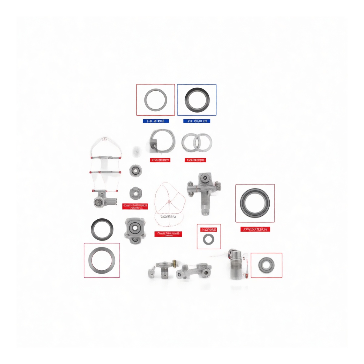 ASME B16.20 Spiral Wound Gasket, 304/FEP/304, 1-1/2" 900LB, Pkg Qty 20