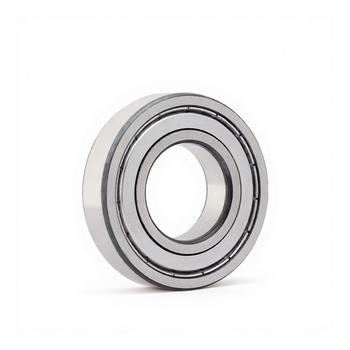 Steel Deep Groove Ball Bearing 0.39in Bore 0.75in OD, Pkg Qty 12