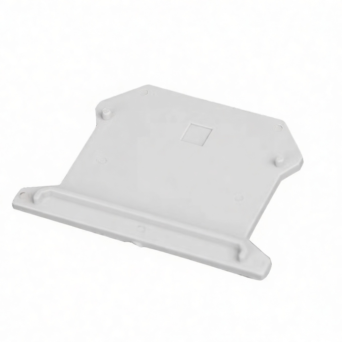 Polyamide End Plate for UK2.5 Wireway, 0.24in L, 690V, NEMA 1, Pkg Qty 100