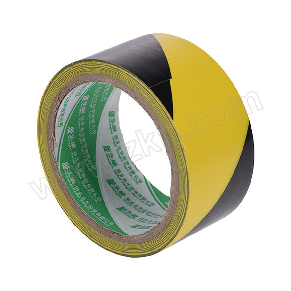 PVC Hazard Warning Tape, 0.79 in x 108 ft, Yellow/Black, Pkg Qty 40