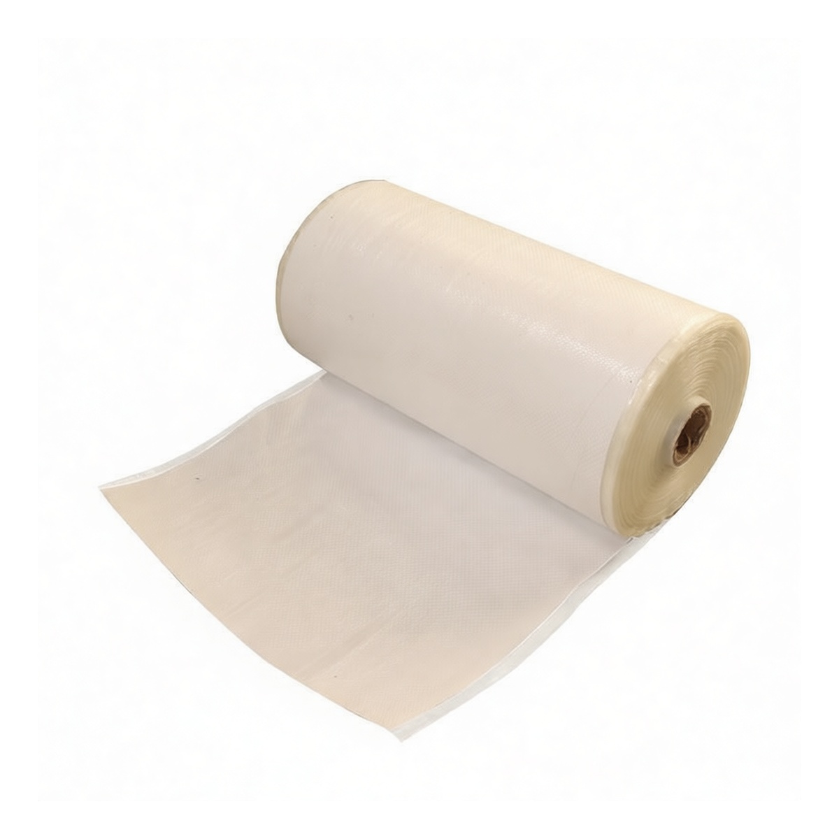 Polypropylene Woven Poly Tubing, 11.8 in x 656.2 ft x 0.003 in, Laminated White