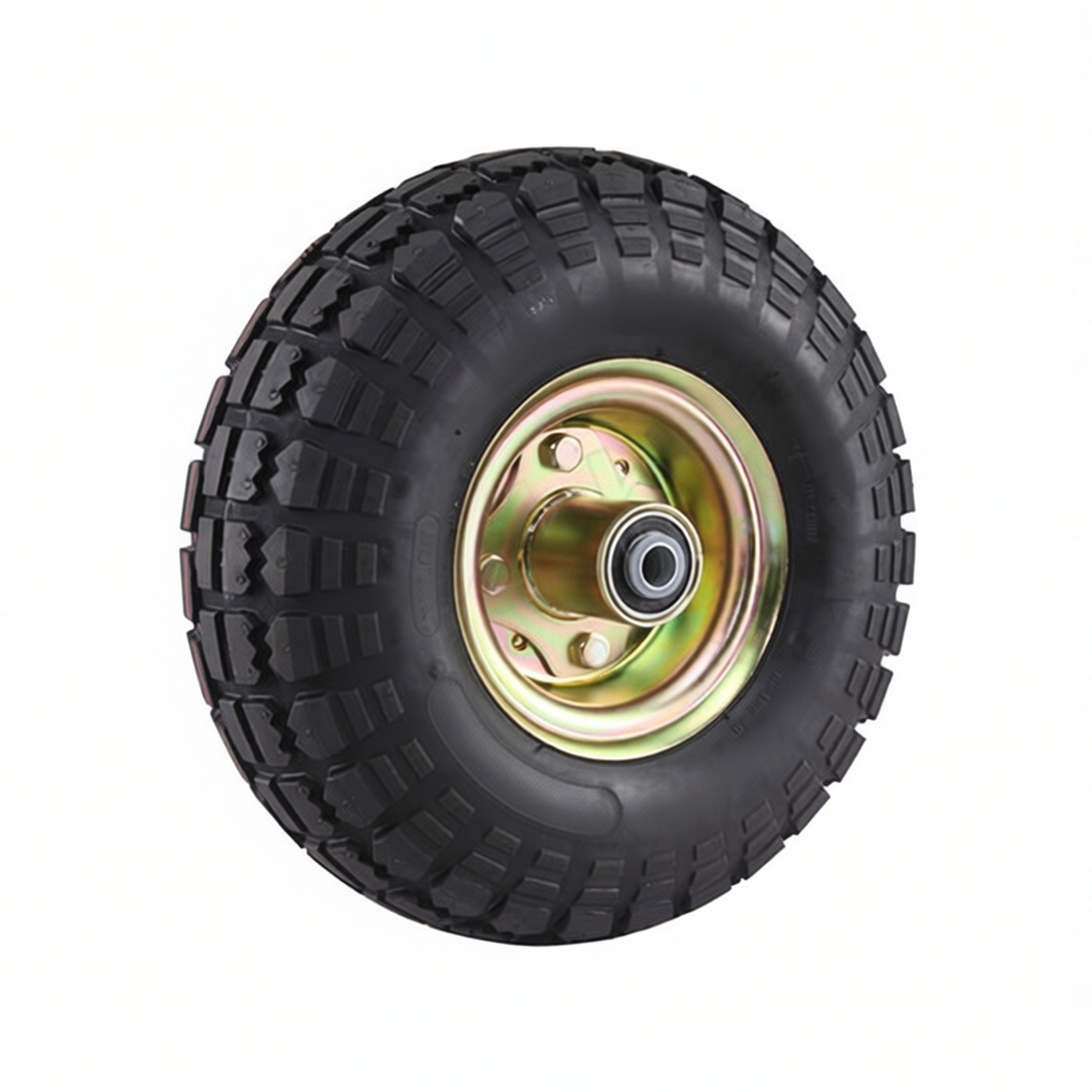 Pneumatic Rubber Track Wheel 15.7 in Dia 661 lbs Load for Industrial Use