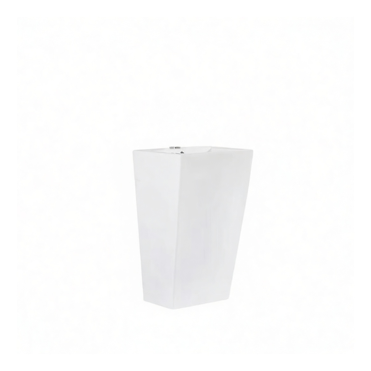 Ceramic Pedestal Sink, 20.3x17.7x33.9in, Standard Drain