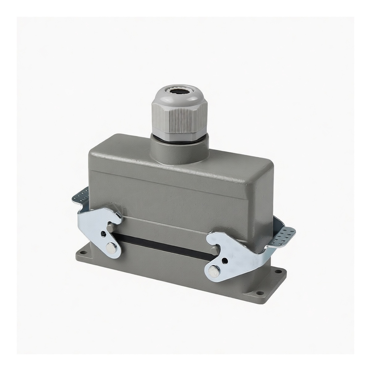 Heavy Duty Connector 24-Pos 16A 500V Copper Double Lock Push-out, Pkg Qty 2