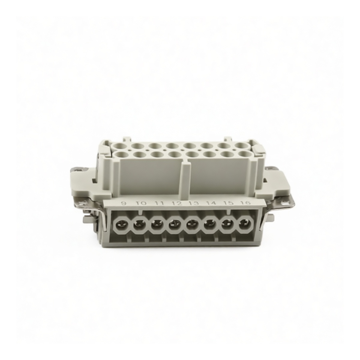 16A 500V Aluminum Alloy Heavy Duty Connector Socket, Pkg Qty 20