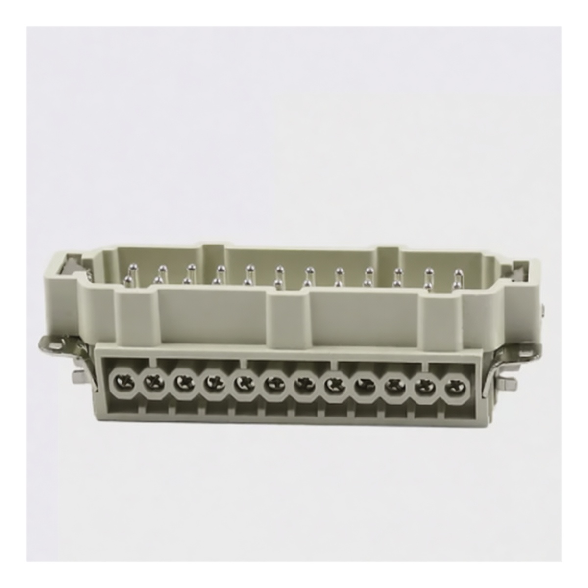 24-Pos 16A 500V Heavy Duty Male Plug Silver Plated Copper, Pkg Qty 20