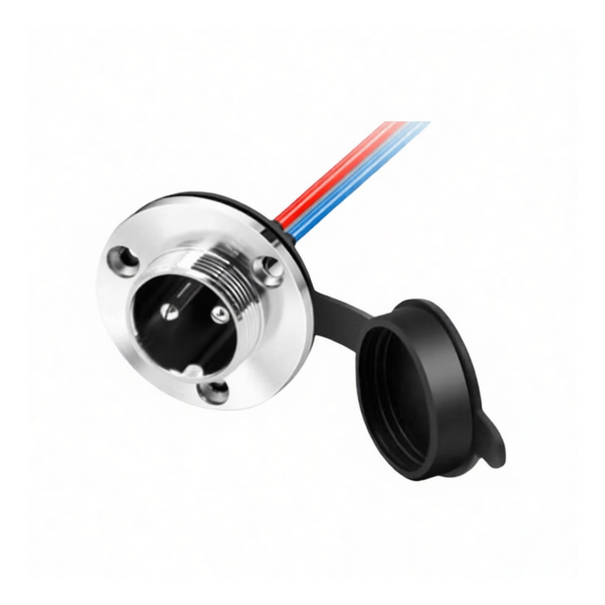 2-Conductor 18 AWG PVC Portable Cord 250V 10A 8in Lead, Pkg Qty 20