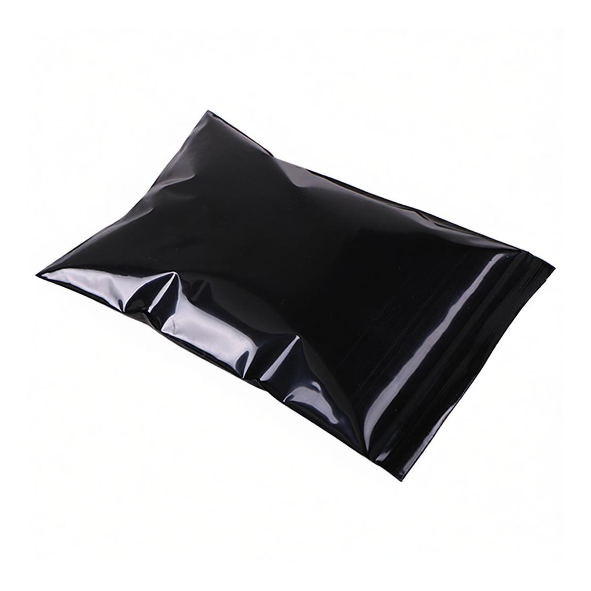 Black PE Resealable Bags 12.6x8.7 in 0.005 in Thick for Retail, Pkg Qty 100