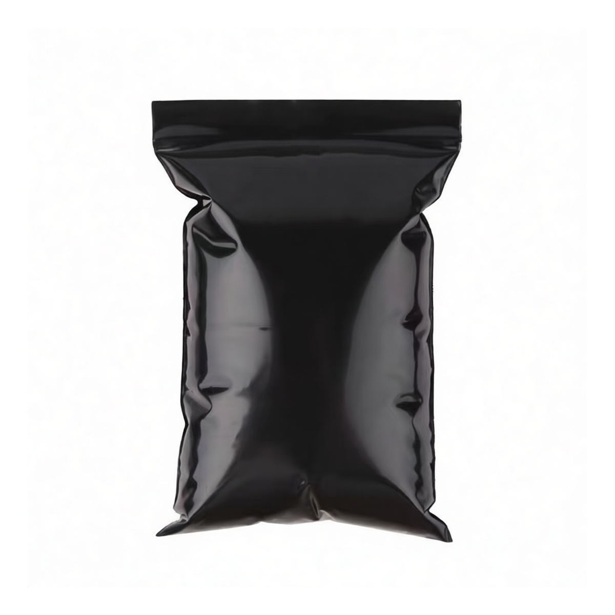 Black PE Resealable Light-Blocking Bag 5.12x7.48 in 0.065mm Retail, Pkg Qty 2000