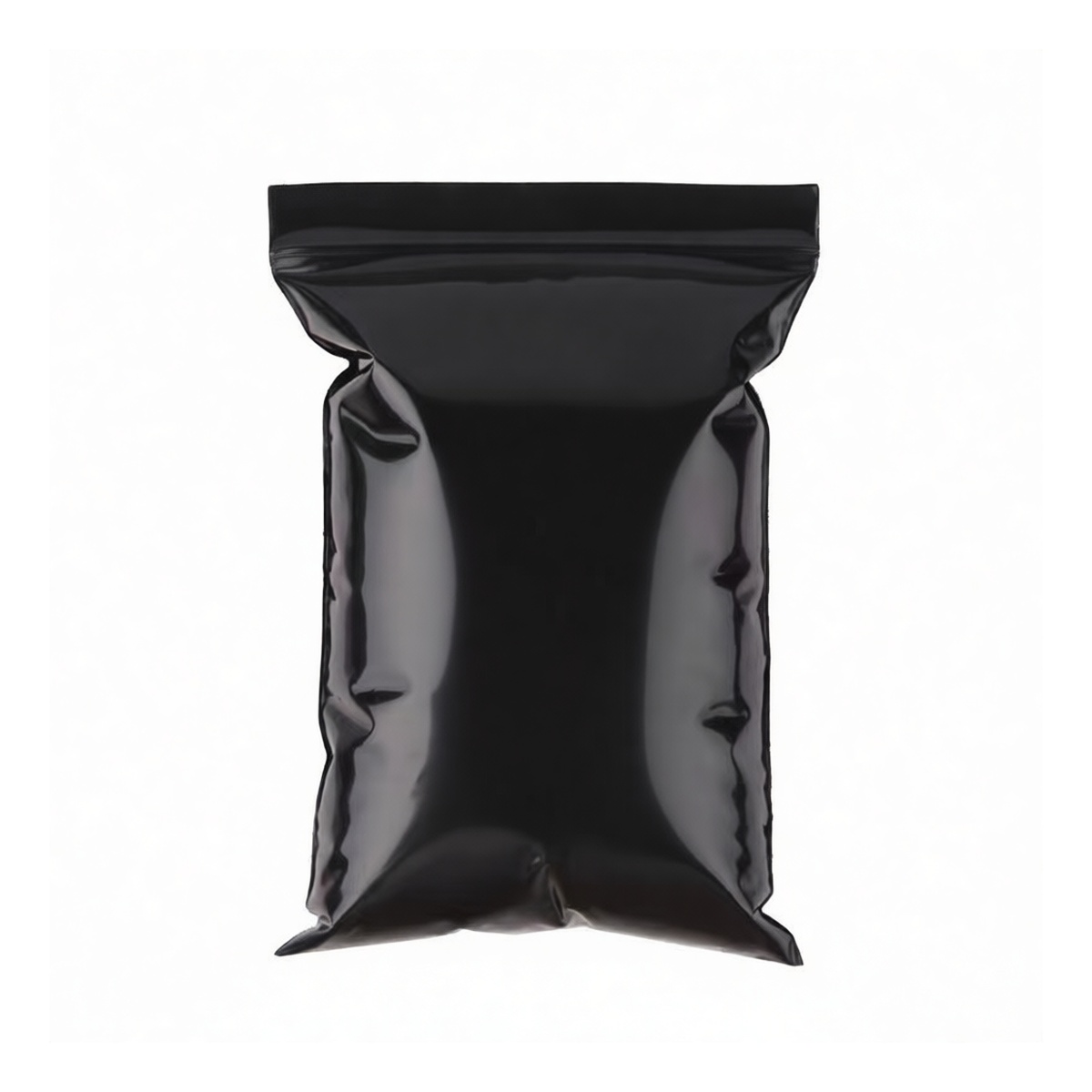 Black PE Resealable Light-Blocking Bag 13x17.7 in 0.08 mil Retail, Pkg Qty 100