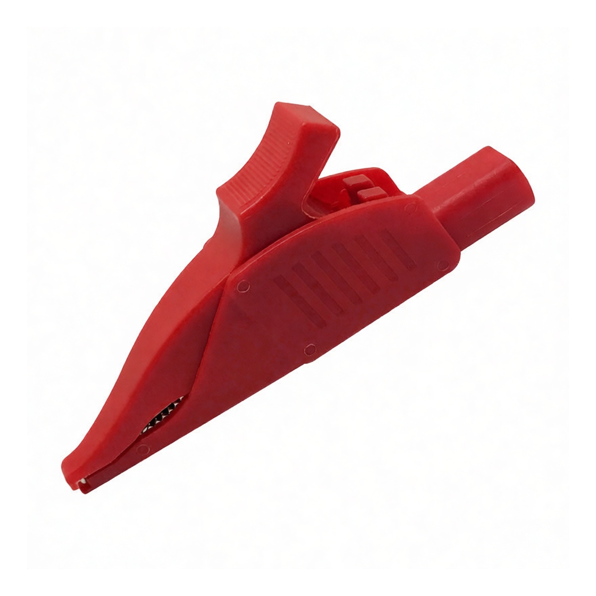 Red Copper Nickel-Plated Grounding Clip 32A 600V, Pkg Qty 10