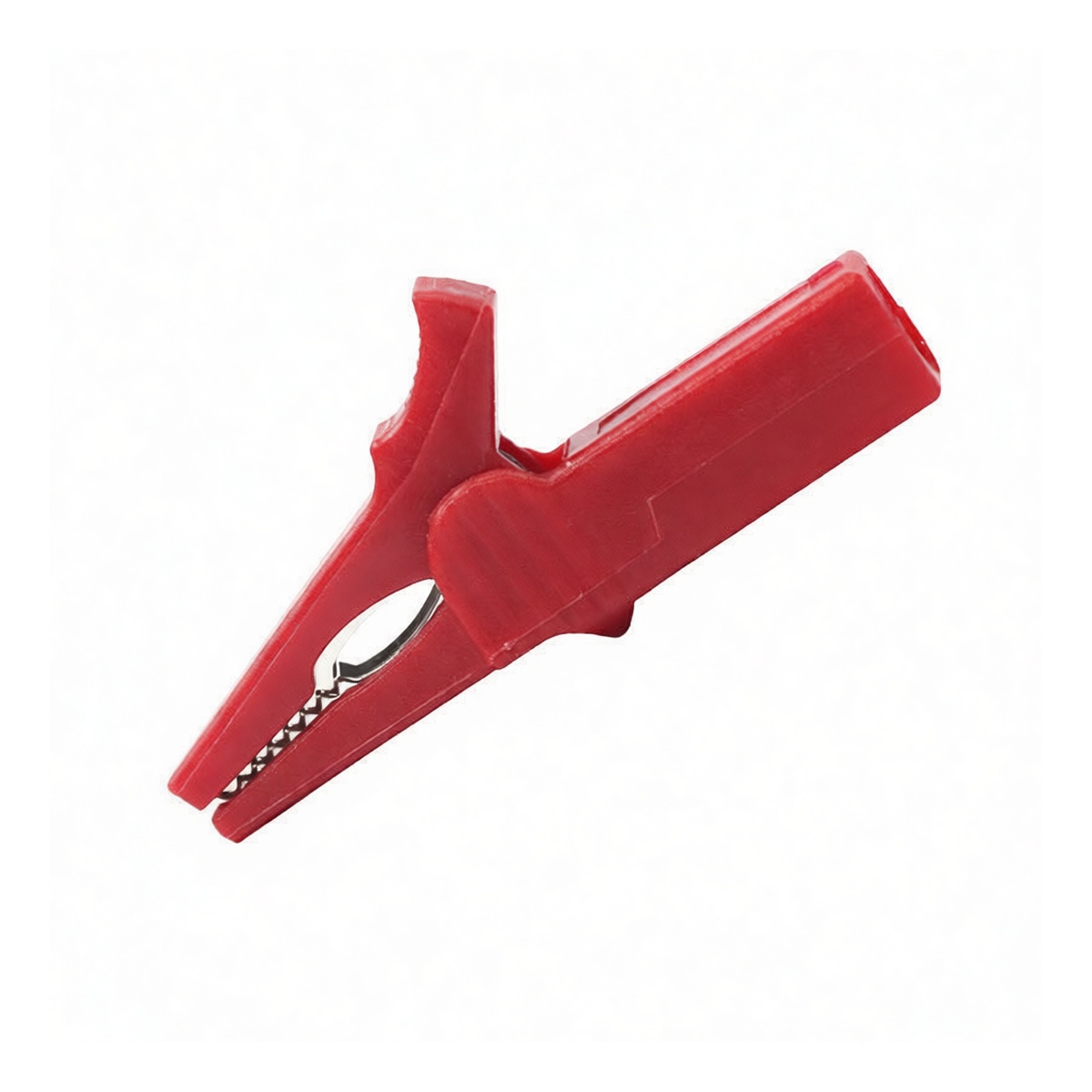 Red Copper Nickel-Plated Alligator Clip 20A 600V Grounding, Pkg Qty 50