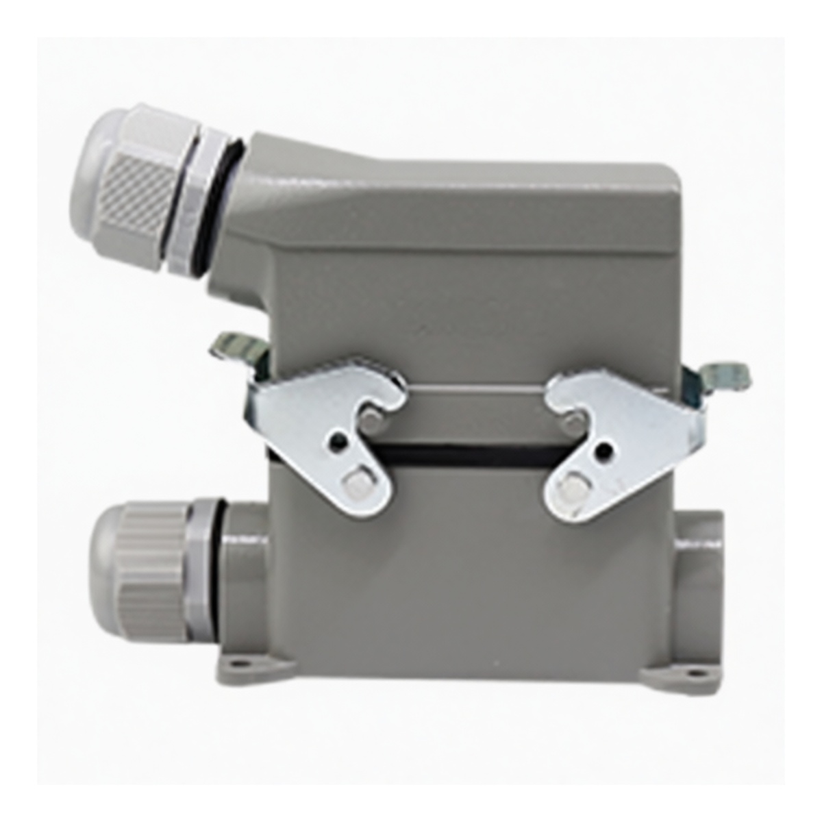 16A 500V Heavy Duty Connector Cast Aluminum Side Entry, Pkg Qty 2