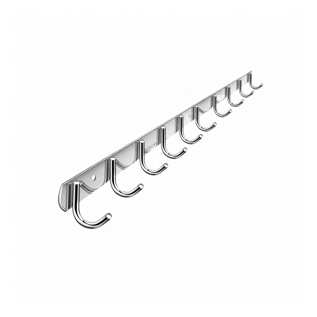 304 Stainless Steel Multi-Hook, 50 lbs Capacity, Screw Mount, Pkg Qty 8