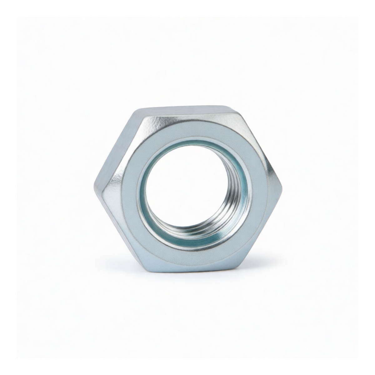 Grade 4 Carbon Steel Zinc Plated 3/4" Hex Nut, Pkg Qty 1000