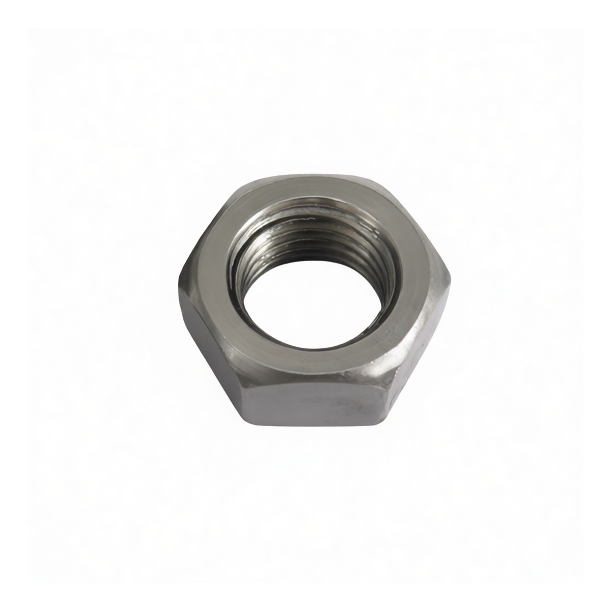 Grade 4 Carbon Steel Hex Nut, M16-2.0 Thread, 0.787" Flats, Pkg Qty 500