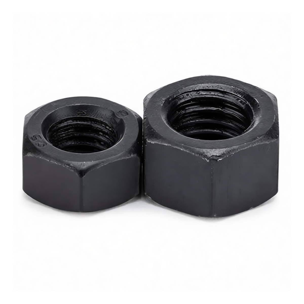 Grade 8 Carbon Steel Hex Nut, 1.181 in, Black Oxide, Pkg Qty 36