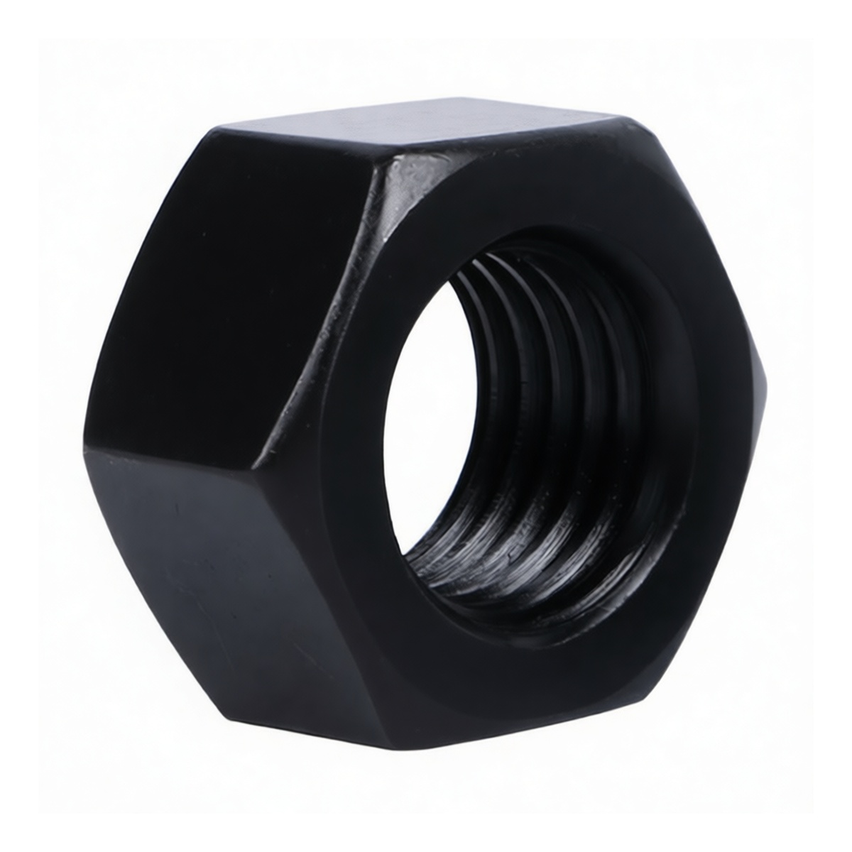 Grade 12 Alloy Steel Hex Nut, M12-1.75, 0.787" Flats, Black Oxide, Pkg Qty 1000