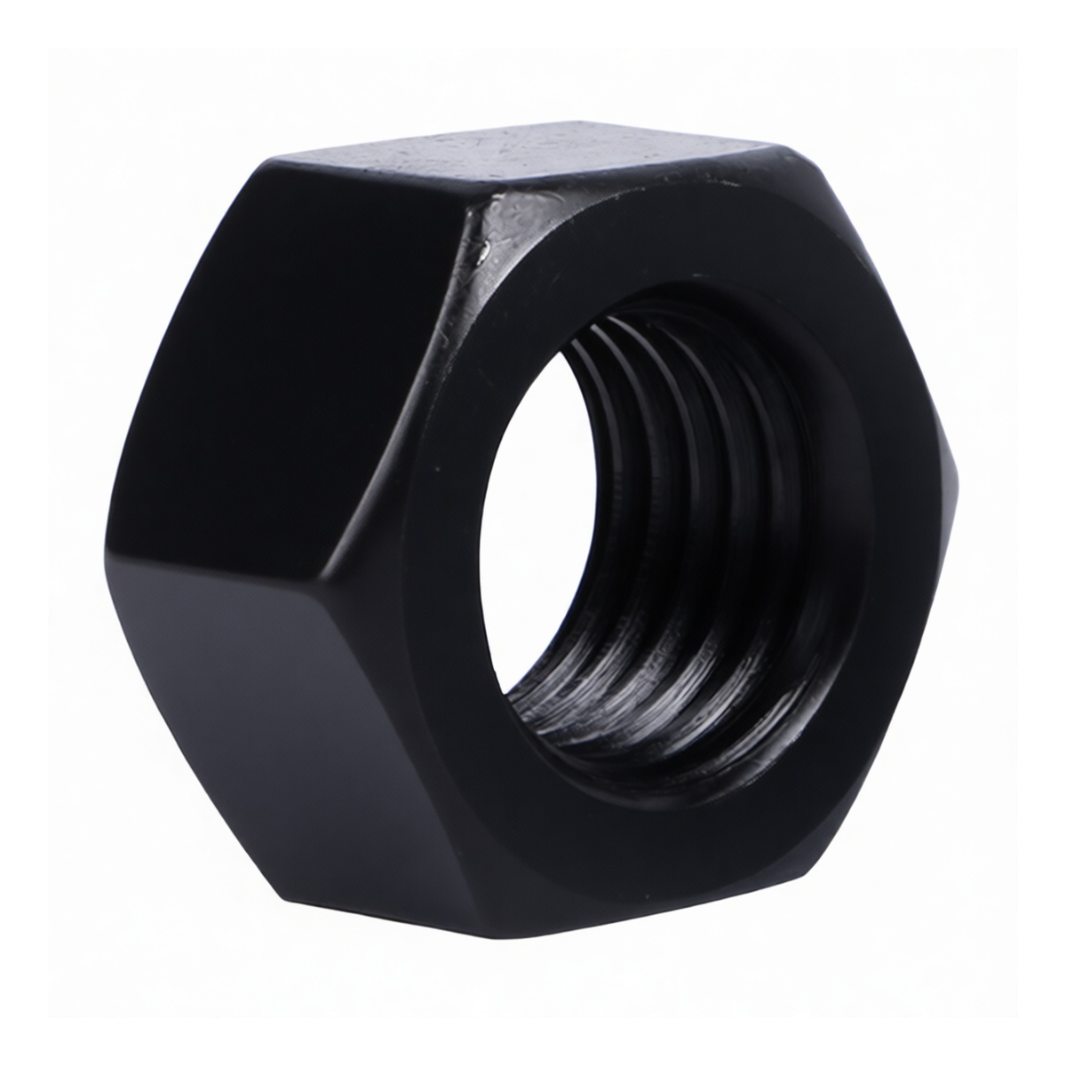 Grade 12 Alloy Steel Hex Nut, M60, 2.36 in, Black Oxide, Pkg Qty 2