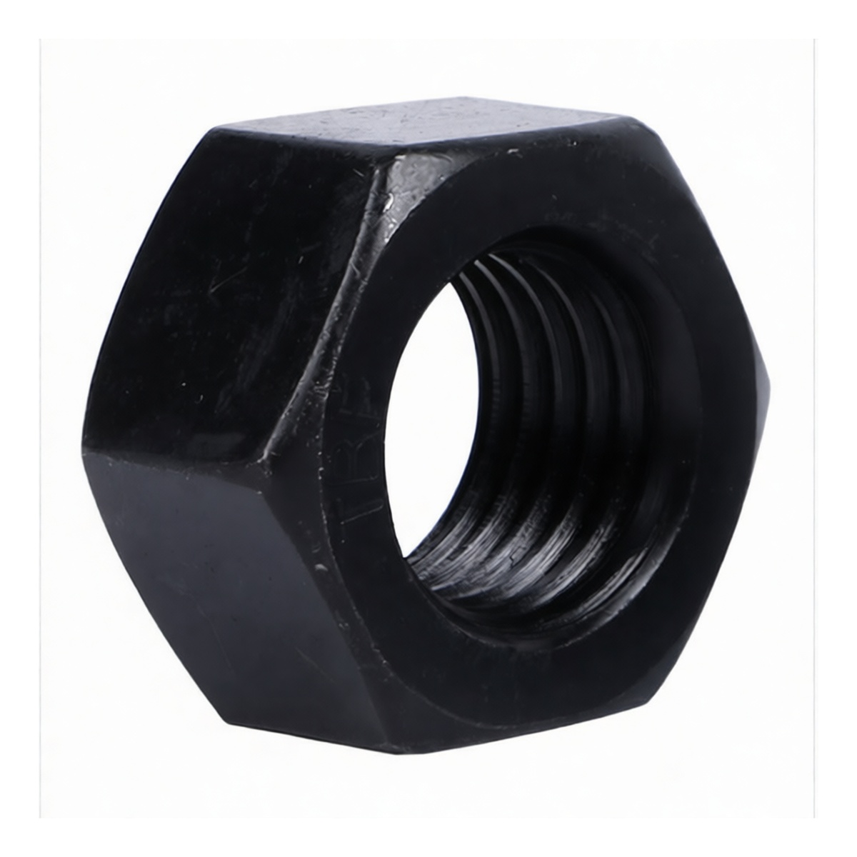 Fine-Thread Hex Nut, Grade 10 Carbon Steel, 1.063 in, Black Oxide, Pkg Qty 100