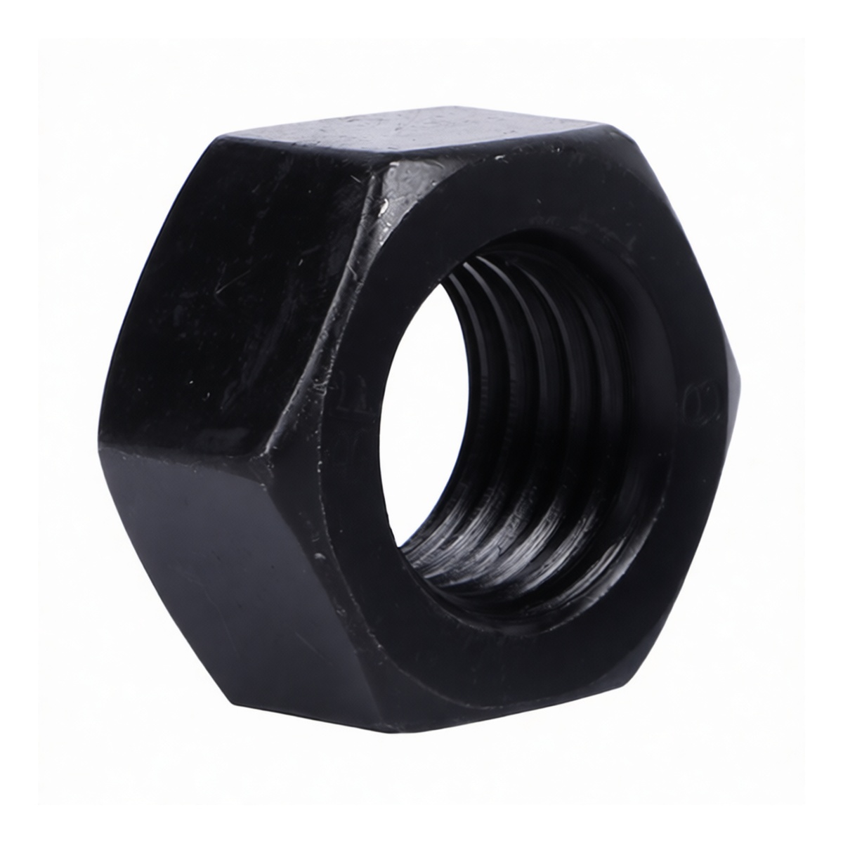 Fine Thread Alloy Steel Hex Nut, Grade 12, 1.181 in, Black Oxide, Pkg Qty 25