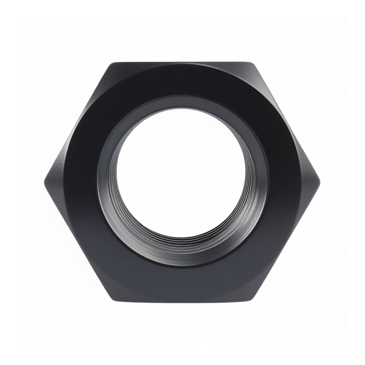 Grade 10 Alloy Steel M64 Hex Nut, 2.52 in, Black Oxide, Pkg Qty 2